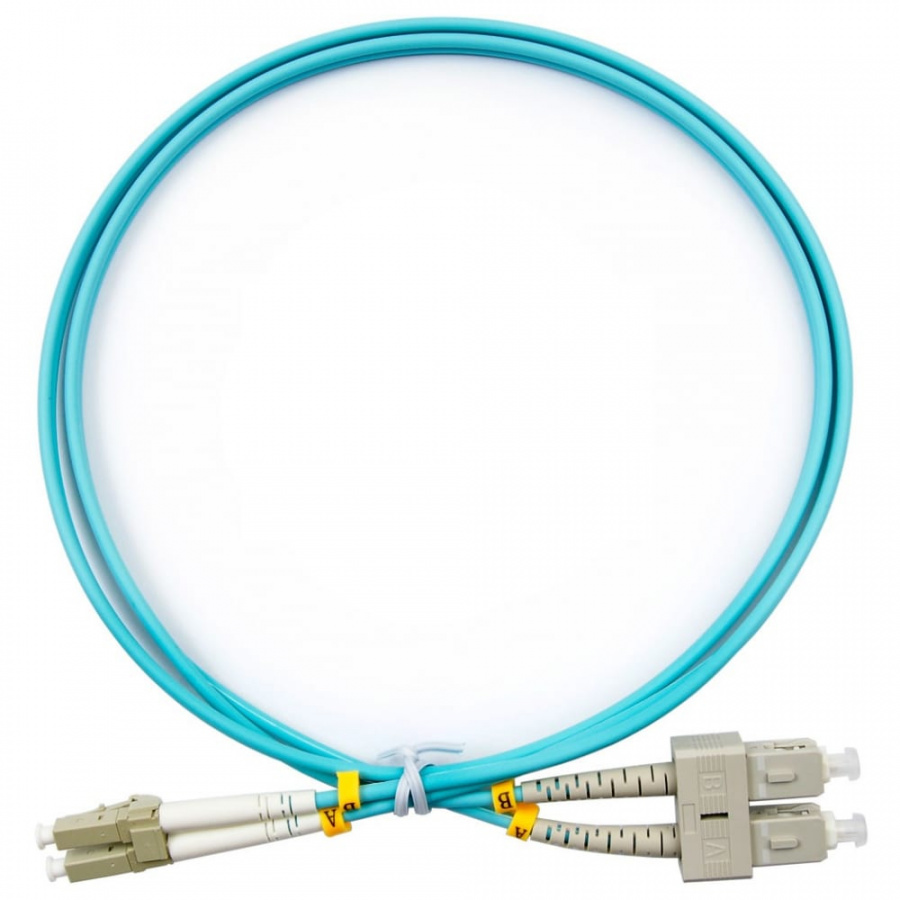 Дуплексный оптический патч-корд TopLan DPC-TOP-OM3-LC/P-SC/P-20