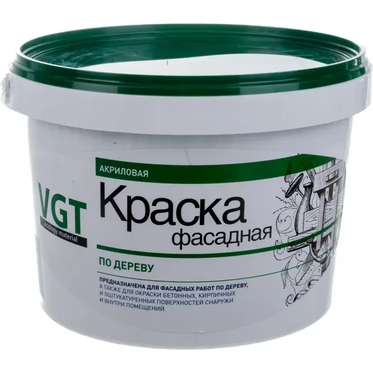 Акриловая краска по дереву VGT ВД-АК-1180 ФАСАДНАЯ 7342