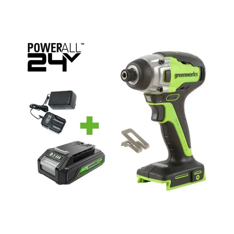 Бесщеточный ударный винтоверт GreenWorks GD24ID3 3802807VUA