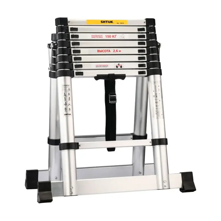 Телескопическая стремянка SHTOK 20008.0 20018