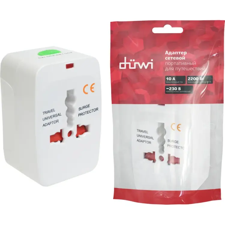 Портативный сетевой адаптер для путешествий duwi 27417 9