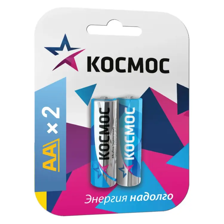 Батарейка КОСМОС LR6 BP-2 бл.2шт KOCLR62BL