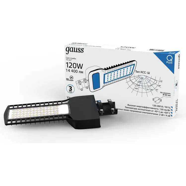 Уличный светильник Gauss Qplus 629535320