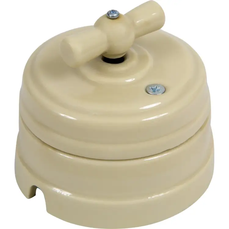 Фарфоровый поворотный выключатель Мезонинъ GE70401-02