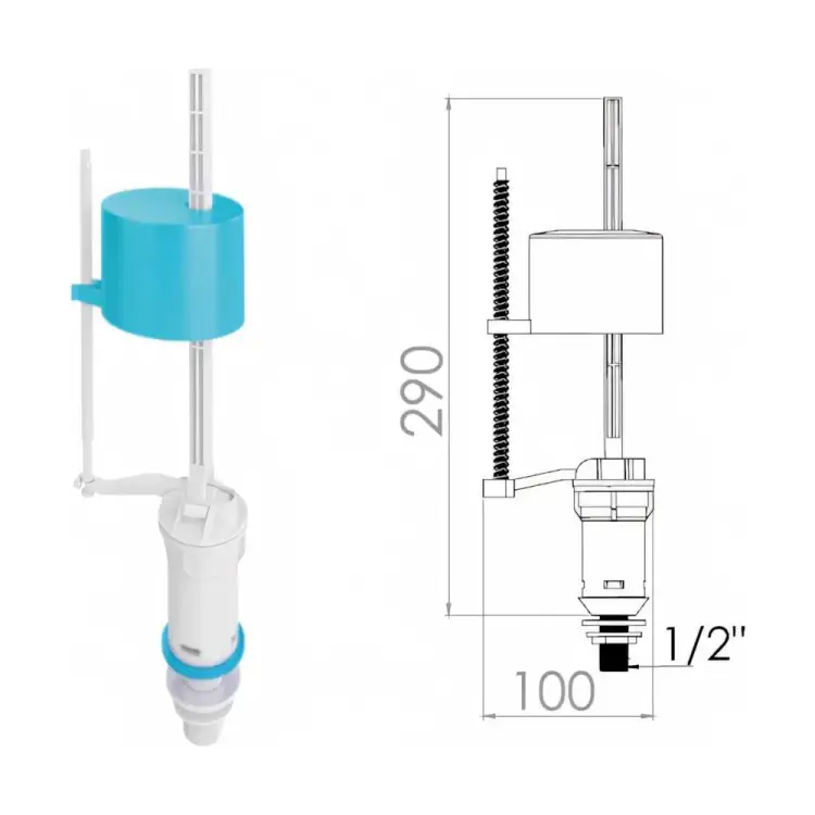 Поплавочный клапан AV Engineering AVE129705