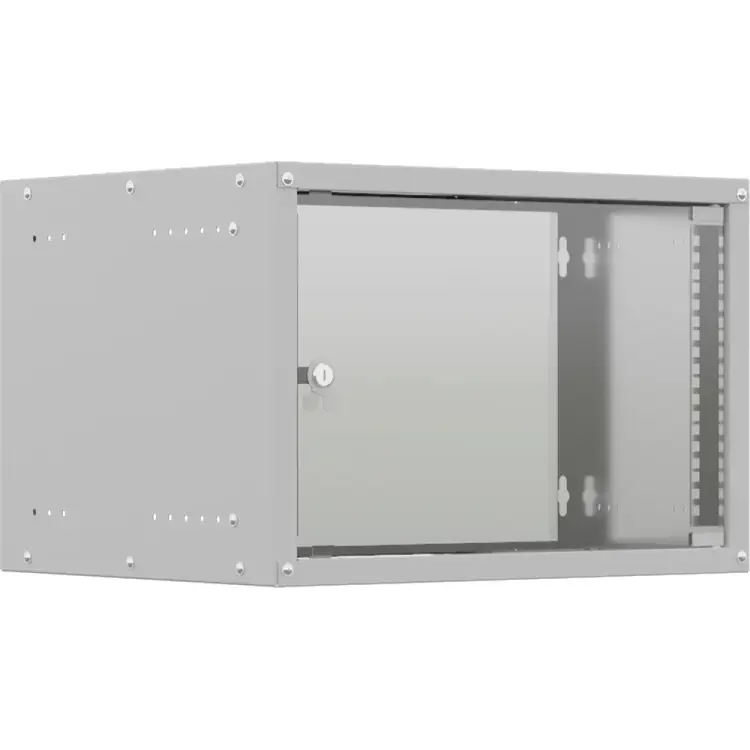 Настенный телекоммуникационный шкаф NTSS LIME 6U 550x450x370мм, 2 профиля 19, дверь стеклянная, боковые стенки несъемные, разобранный, серый  NTSS-WL6U5545GS Настенный телекоммуникационный шкаф NTSS LIME 6U 550x450x370мм, 2 профиля 19, дверь стеклянная, боковые стенки несъемные, разобранный, серый  NTSS-WL6U5545GS
