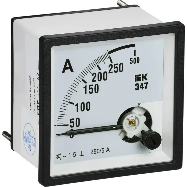 Амперметр IEK э47 IPA10-6-0250-E
