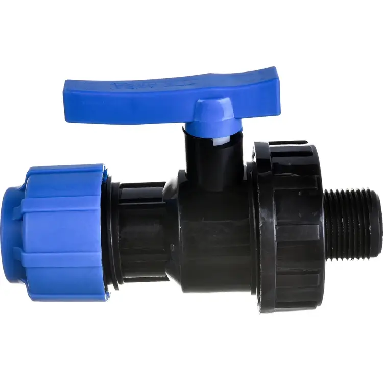 Разъемный компрессионный кран Политэк ТПК-АКВА 553222534