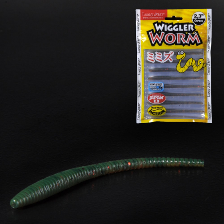 Съедобные искусственные слаги Lucky John LJ Pro Series WIGGLER WORM