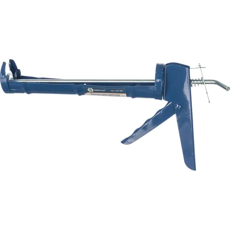 Полукорпусной пистолет для герметика КОБАЛЬТ 243-981 Полукорпусной пистолет для герметика КОБАЛЬТ 243-981