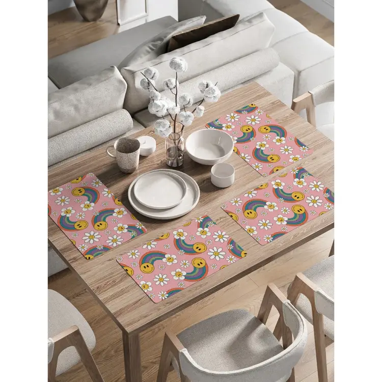 Набор прямоугольных тканевых салфеток на стол для сервировки JOYARTY ser002_423882_30x46