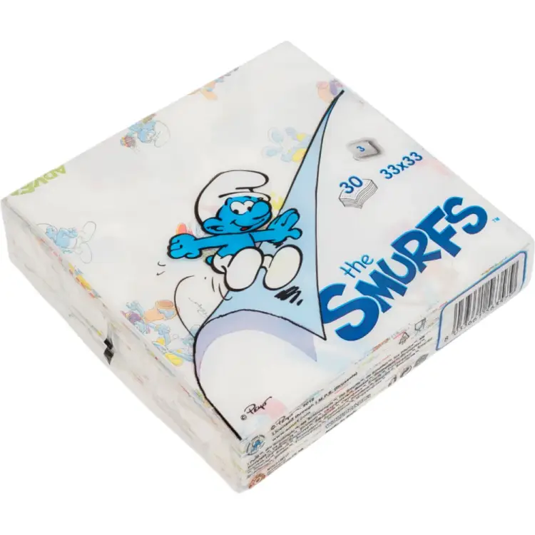 Бумажные салфетки WORLD CART Смурфики KGSMF-NS-01