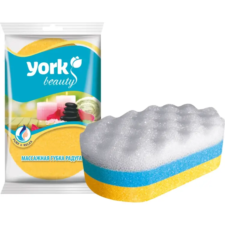 Губка для тела YORK Тукан Радуга 011060 Губка для тела YORK Тукан Радуга 011060