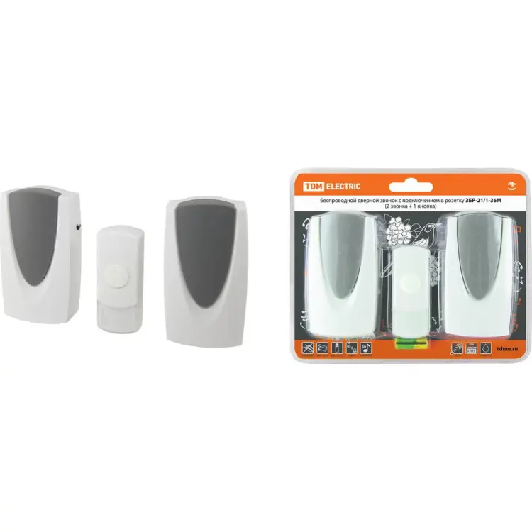 Беспроводной звонок TDM ELECTRIC ЗБР-21/1-36М SQ1901-0012