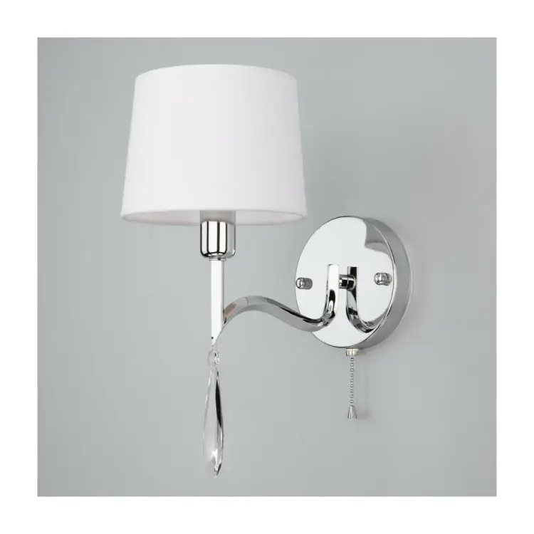 Настенный светильник Eurosvet 10127/1 хром/прозрачный хрусталь strotskis a055314 Настенный светильник Eurosvet 10127/1 хром/прозрачный хрусталь strotskis a055314