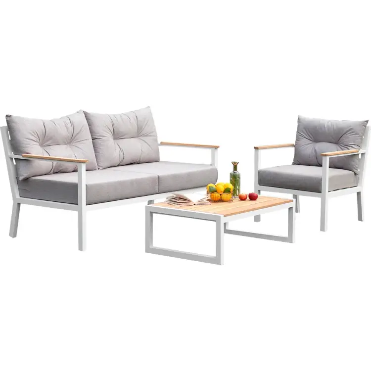 Набор садовой мебели GreenWeen SANTORINI S3 GW-AL-SANT-W-S3 Набор садовой мебели GreenWeen SANTORINI S3 GW-AL-SANT-W-S3