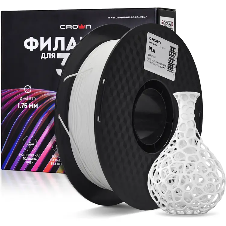 Пластик для принтера CROWN MICRO MICRO CM-FILPLA001W CM000003715