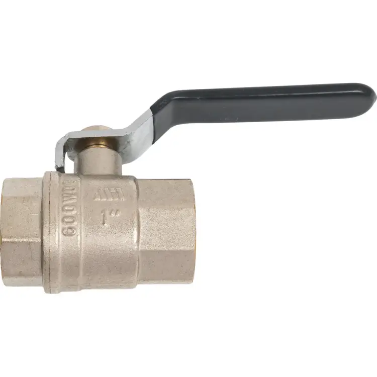 Латунный никилерованный шаровой кран для воды Millennium KVRFF1010