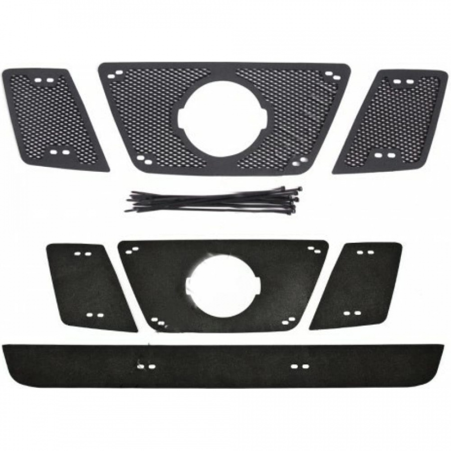 Защитная сетка решетки радиатора Nissan Navara 2005-2010 Русская Артель SRN-134042