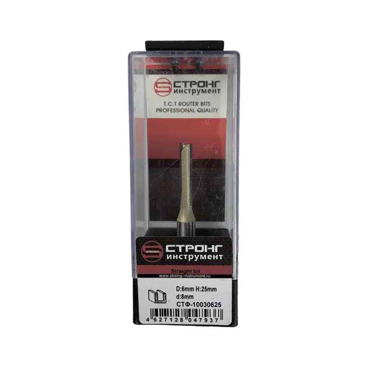 Прямая пазовая фреза по дереву Strong СТФ-10030625