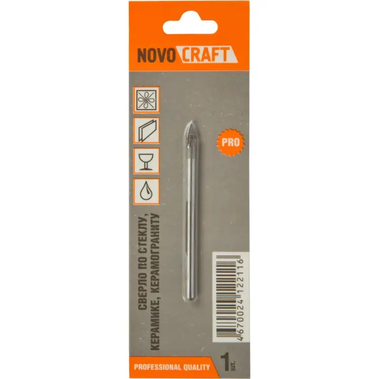 Сверло по стеклу и керамике NOVOCRAFT FLAT GD03060