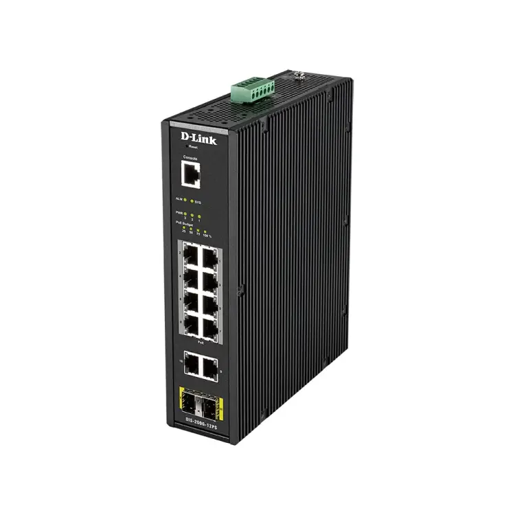 Промышленный управляемый коммутатор d-link DIS-200G-12PS/A2A