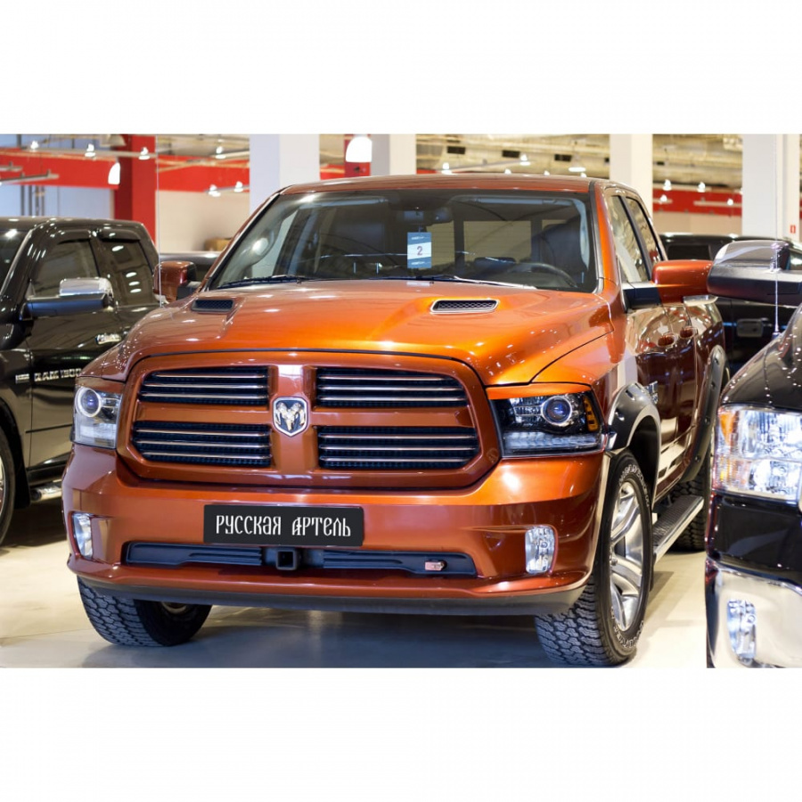 Реснички накладки на передние фары для Dodge RAM 2009- г.в. Русская Артель REDR-043000