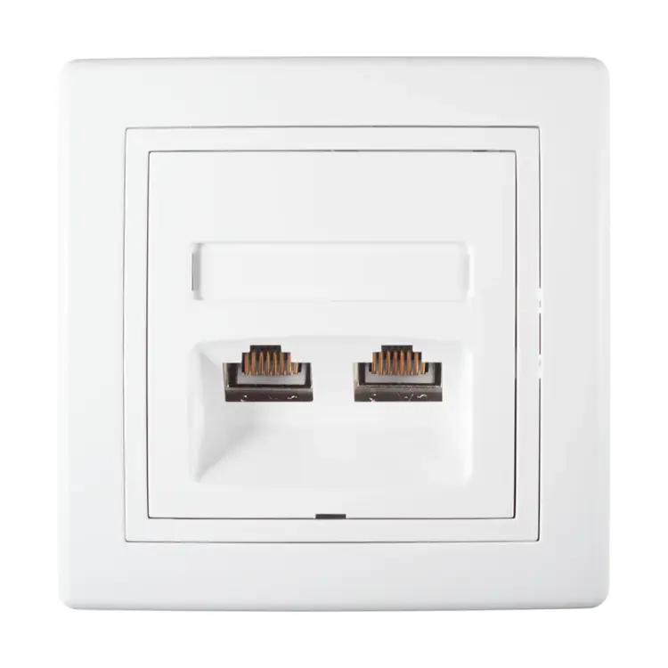 Коммуникационная двойная розетка Aling-conel PRESTIGE 615S.000 114015