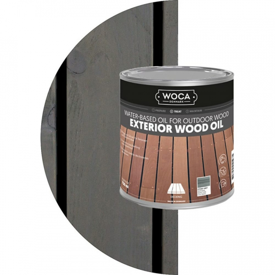 Масло Woca Exterior Wood Oil Stone Grey