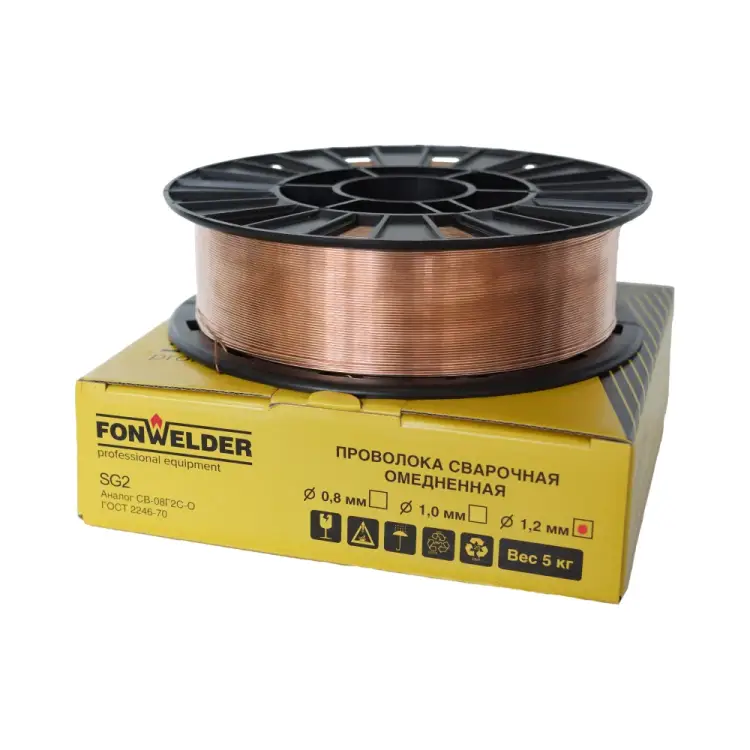 Сварочная проволока Fonwelder ER 70S-6 104865-70S-6 Сварочная проволока Fonwelder ER 70S-6 104865-70S-6