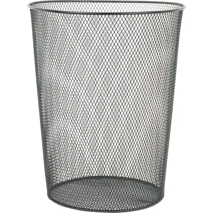 Большая металлическая корзина для бумаг BRAUBERG Germanium 231958