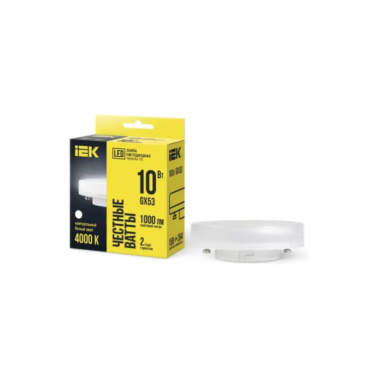 Лампа IEK LLE-T80-10-230-40-GX53