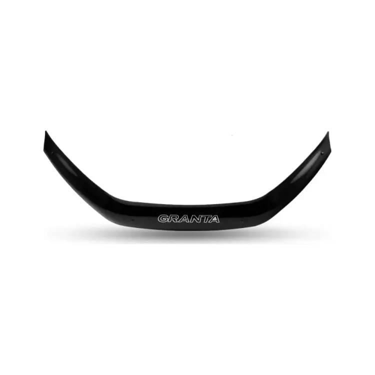 Дефлектор капота Lada Granta, 2018-н.в., еврокрепеж DEFLY V015