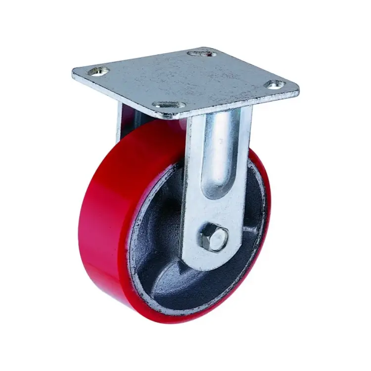 Большегрузное полиуретановое неповоротное колесо MFK-TORG FCP85 1041250