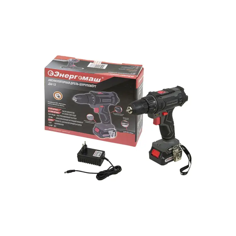 Аккумуляторный шуруповерт Энергомаш ДШ-12 Аккумуляторный шуруповерт Энергомаш ДШ-12