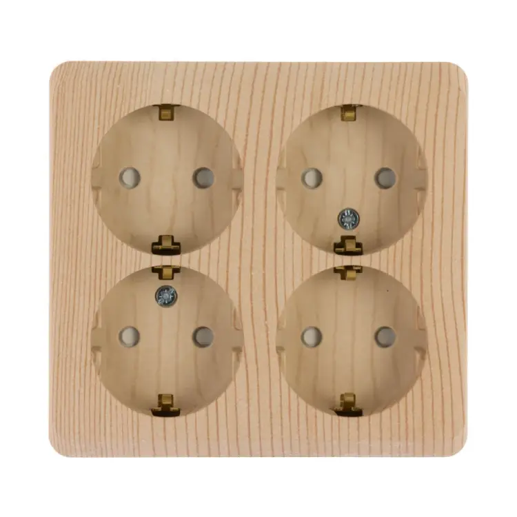 Четверная розетка Systeme Electric Этюд PA16-208D 293417