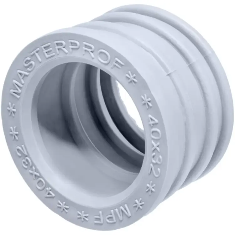 Уплотнительная, переходная сантехническая манжета для канализации MPF 40x32, серая ИС.131768