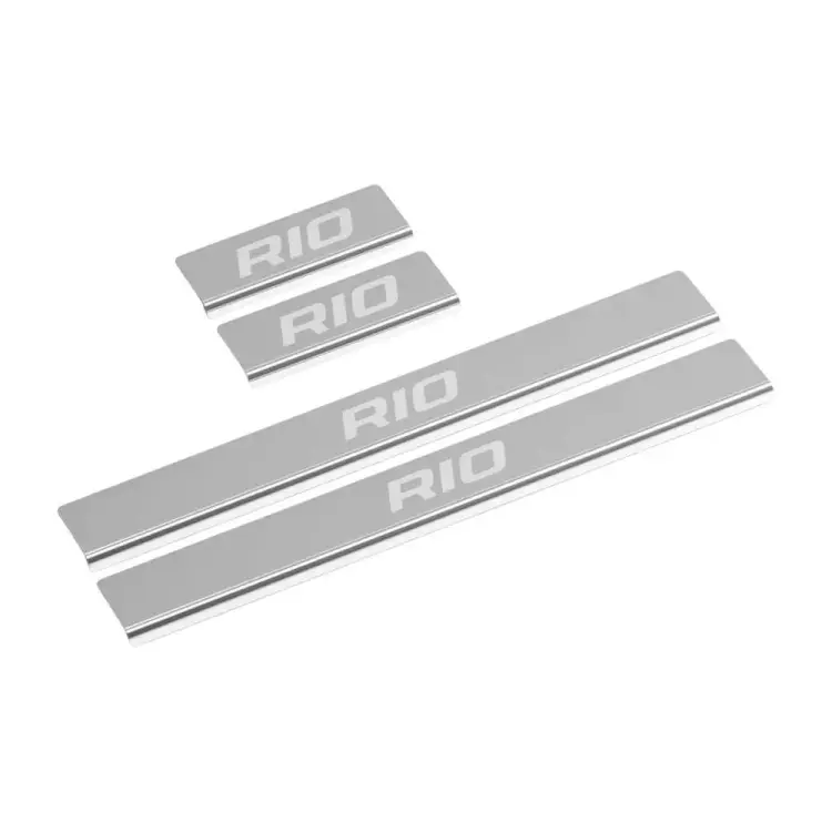 Накладки порогов Kia Rio 2017-2020; 2020- AutoMax AMKIRIO01