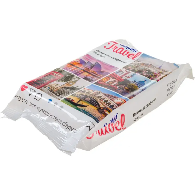 Универсальные очищающие влажные салфетки SALFETI SALFETI TRAVEL 48118