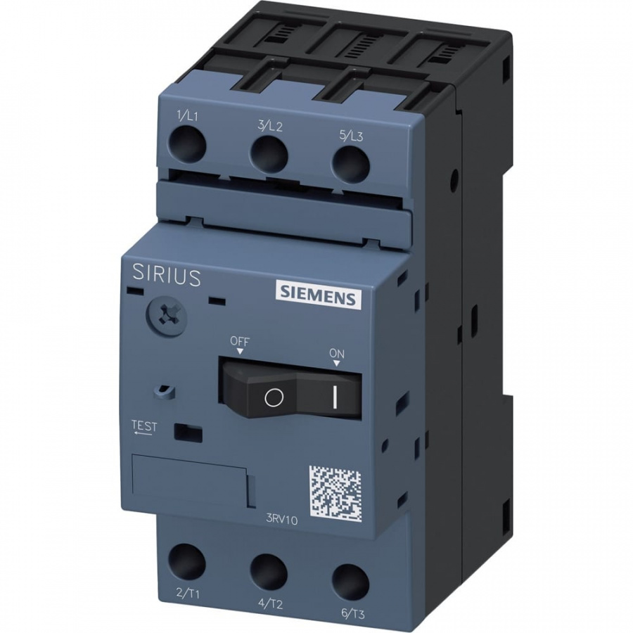 Автоматический выключатель для защиты электродвигателя Siemens 3RV10110DA10