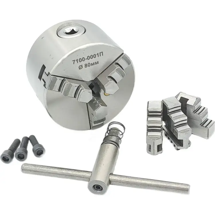 Трехкулачковый токарный патрон TORNERI 7100-0001П К11-80 038979 Трехкулачковый токарный патрон TORNERI 7100-0001П К11-80 038979