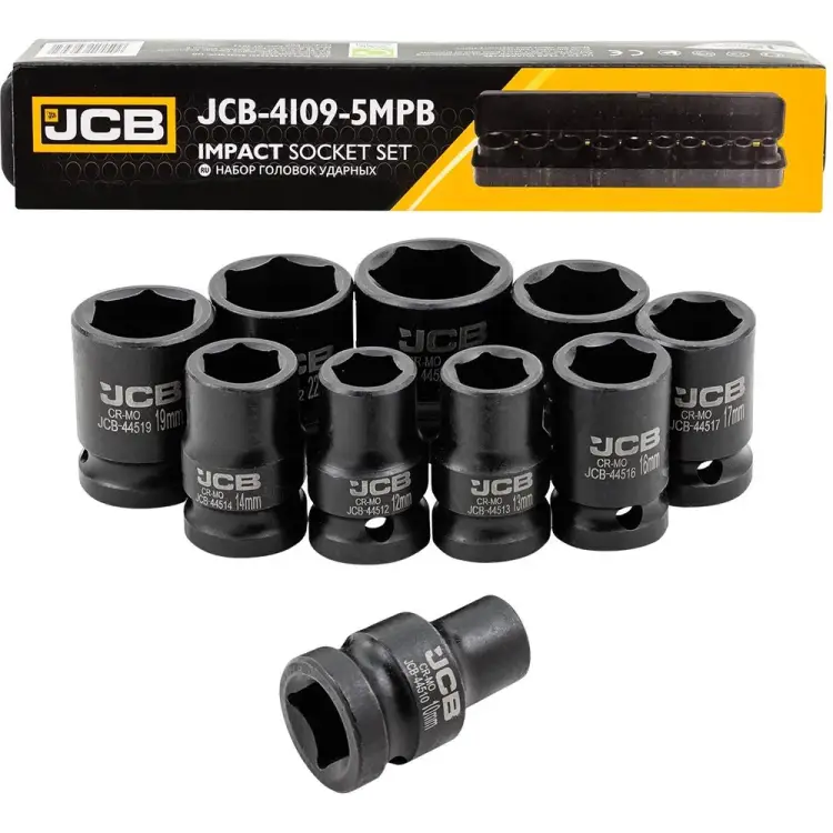 Набор головок ударных JCB JCB-4109-5MPB(61730)