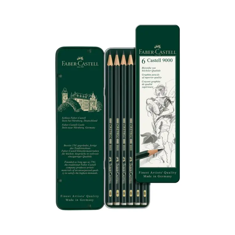 Набор чернографитных карандашей Faber-Castell Castell 9000 119063