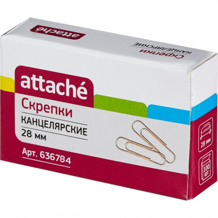 Металлические скрепки Attache 636784