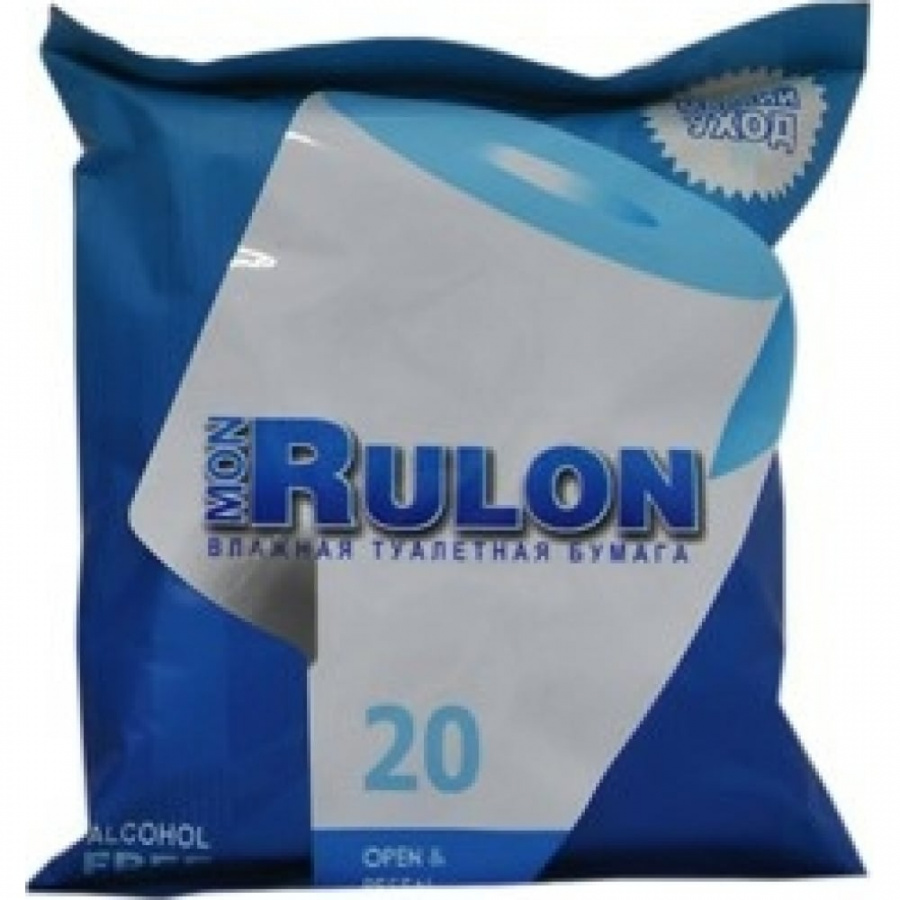 Влажная гипоаллергенная антибактериальная туалетная бумага Авангард MON RULON