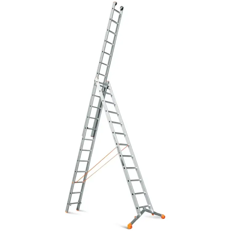 Трехсекционная лестница Эйфель ТЛ 3х12 Ювелир Плюс