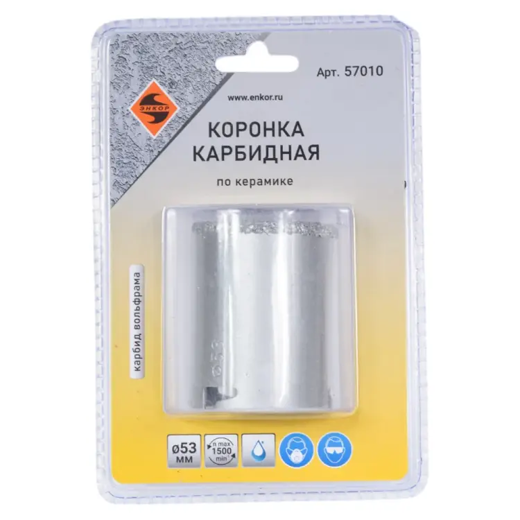 Карбидная коронка по керамике Энкор 57010