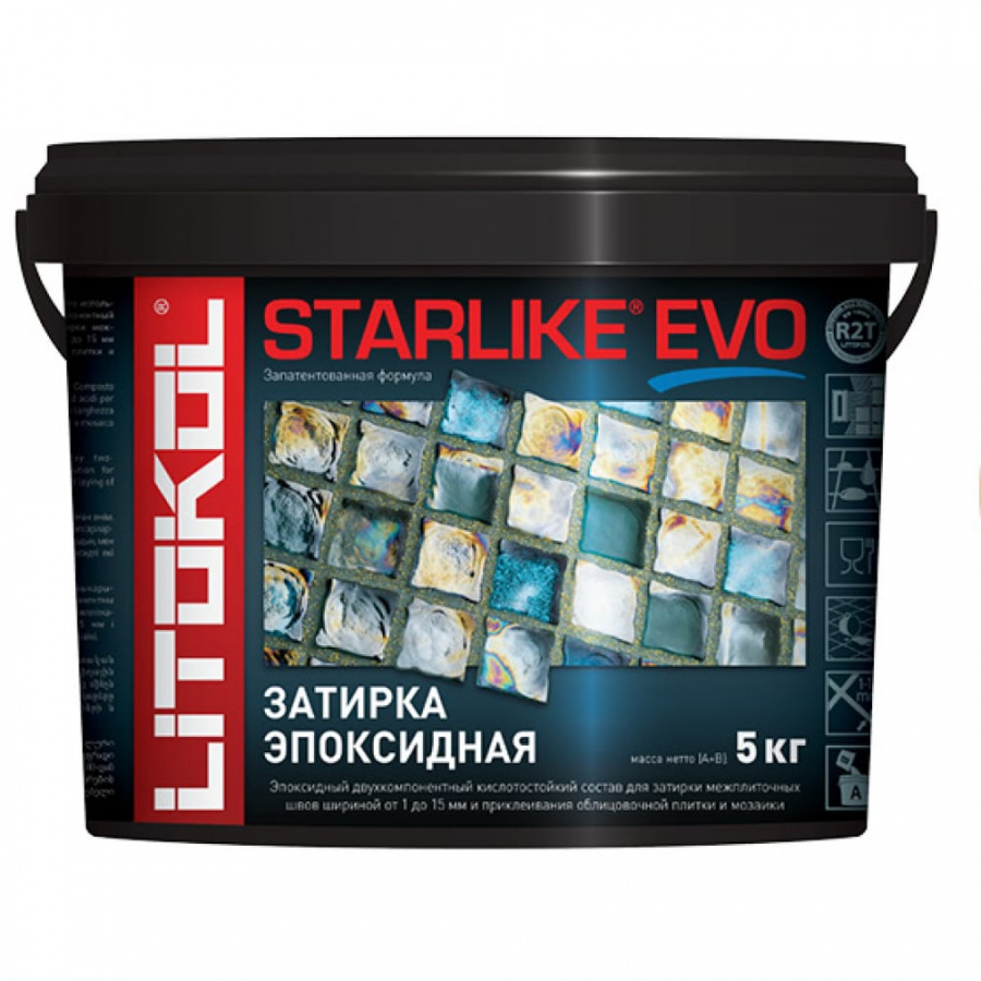 Эпоксидный состав для укладки и затирки мозаики LITOKOL STARLIKE EVO S.205 TRAVERTINO