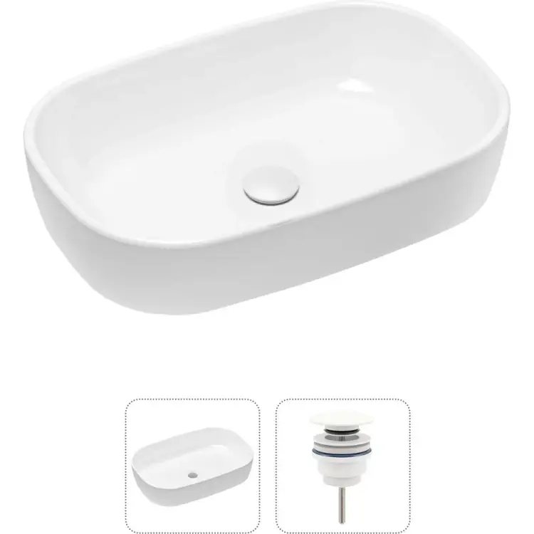 Накладная раковина для ванной Lavinia Boho Bathroom Sink Slim 21520807