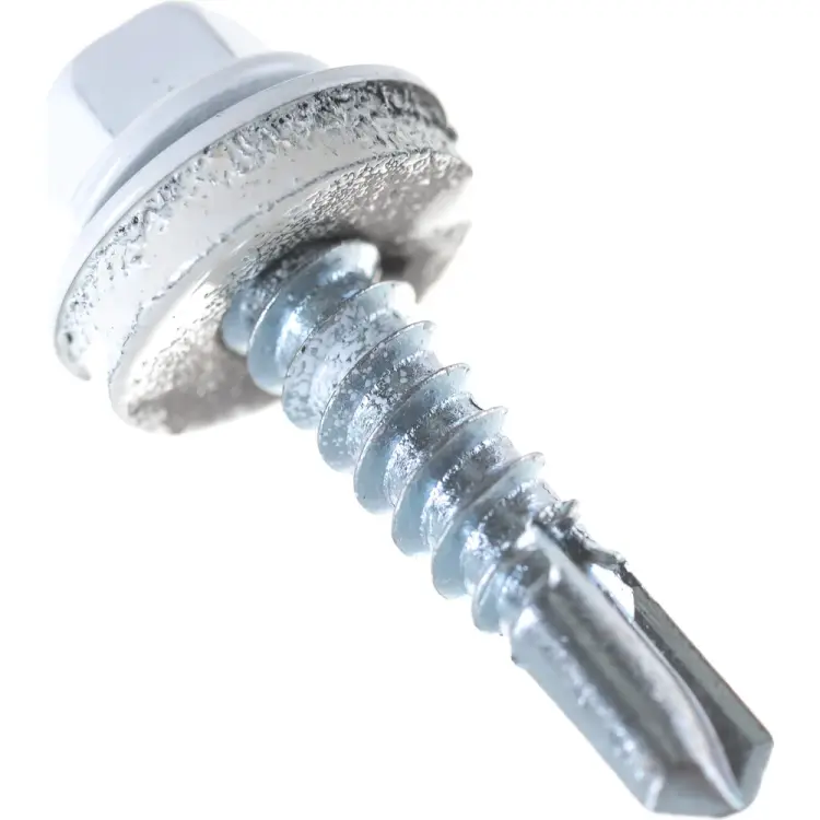 Кровельный саморез качественный крепеж 5.5/25 RAL9003150 белый (150 шт.) 0500101